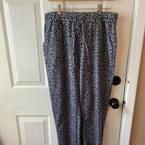 BLUE/GREY LEOPARD JOGGERS